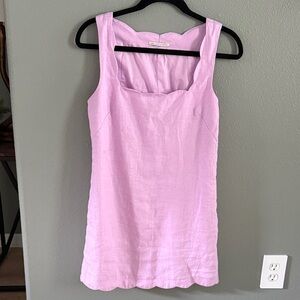 Abercrombie & Fitch Scalloped Lavender Mini Dress